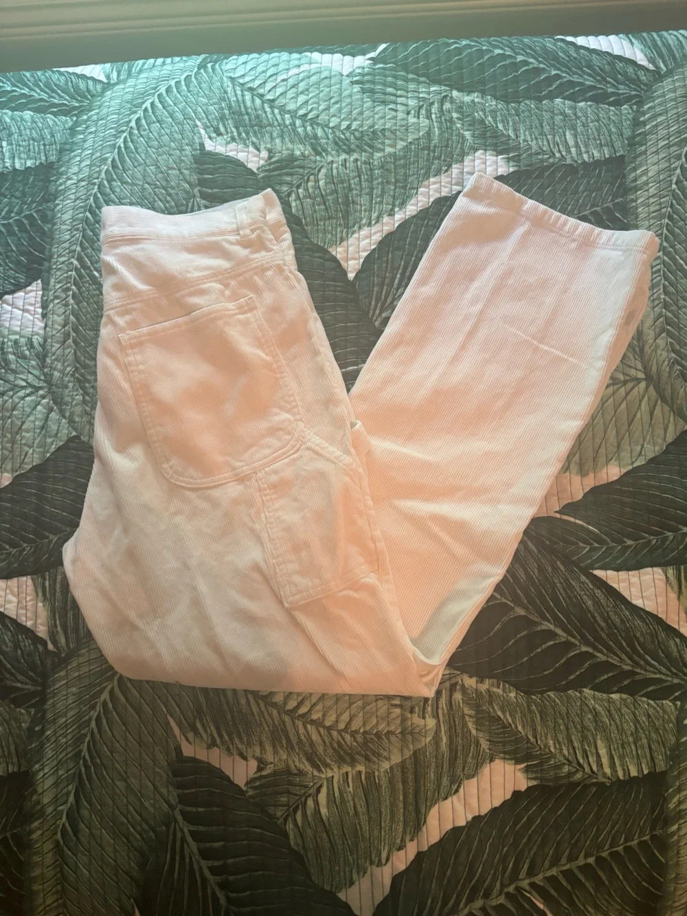 John GALT white Straight-Leg Corduroy Pants